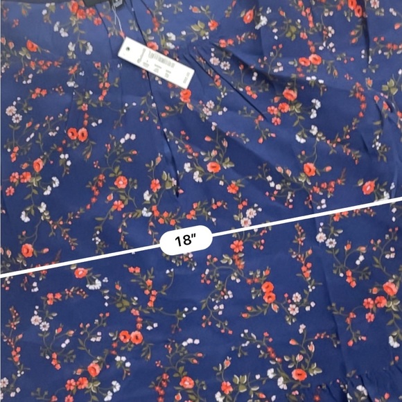 Madewell silk stanza ruffle top moonless floral - Picture 4 of 6